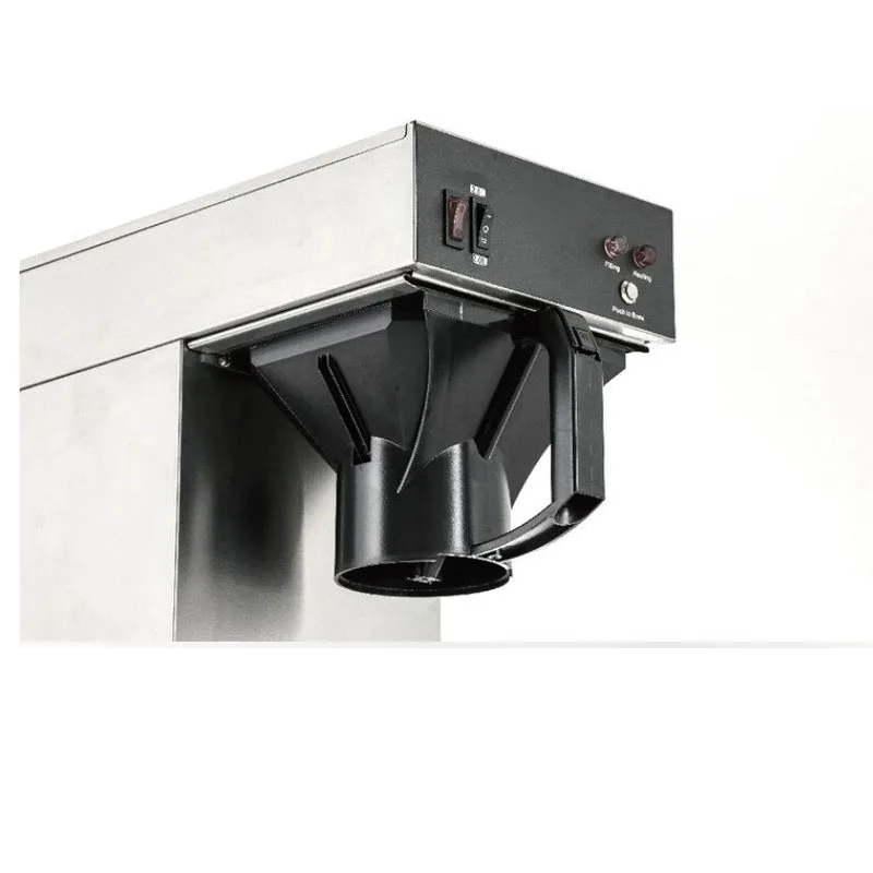 Coffee Tea Brew - Kommerzieller Edelstahl-Filterkaffeeautomat Automatische Einzelportions-Kaffeemaschine mit Heißwasserausgabe