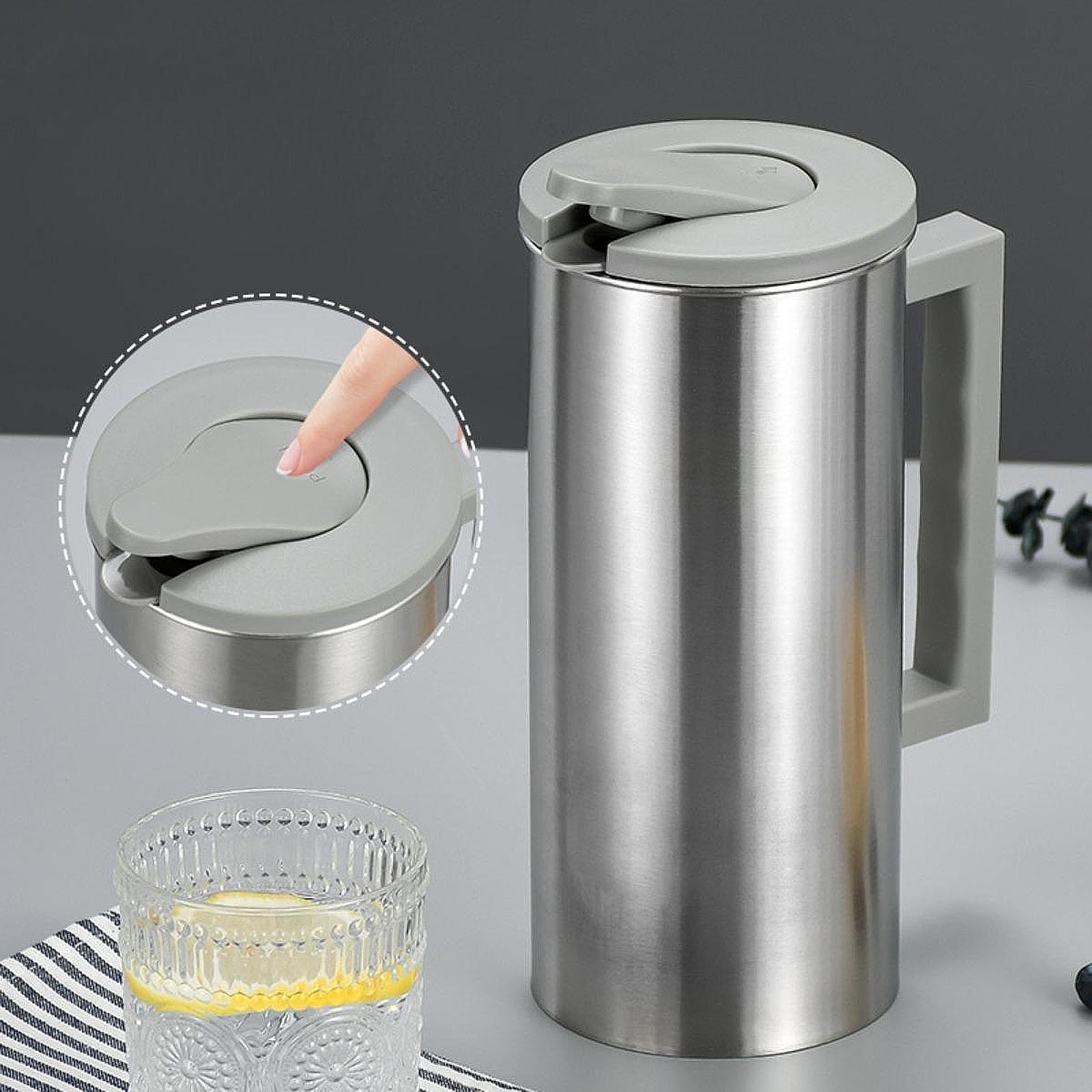 Alternative To Coffee And Tea - Großer Wasserkrug aus Edelstahl, Tee- und
