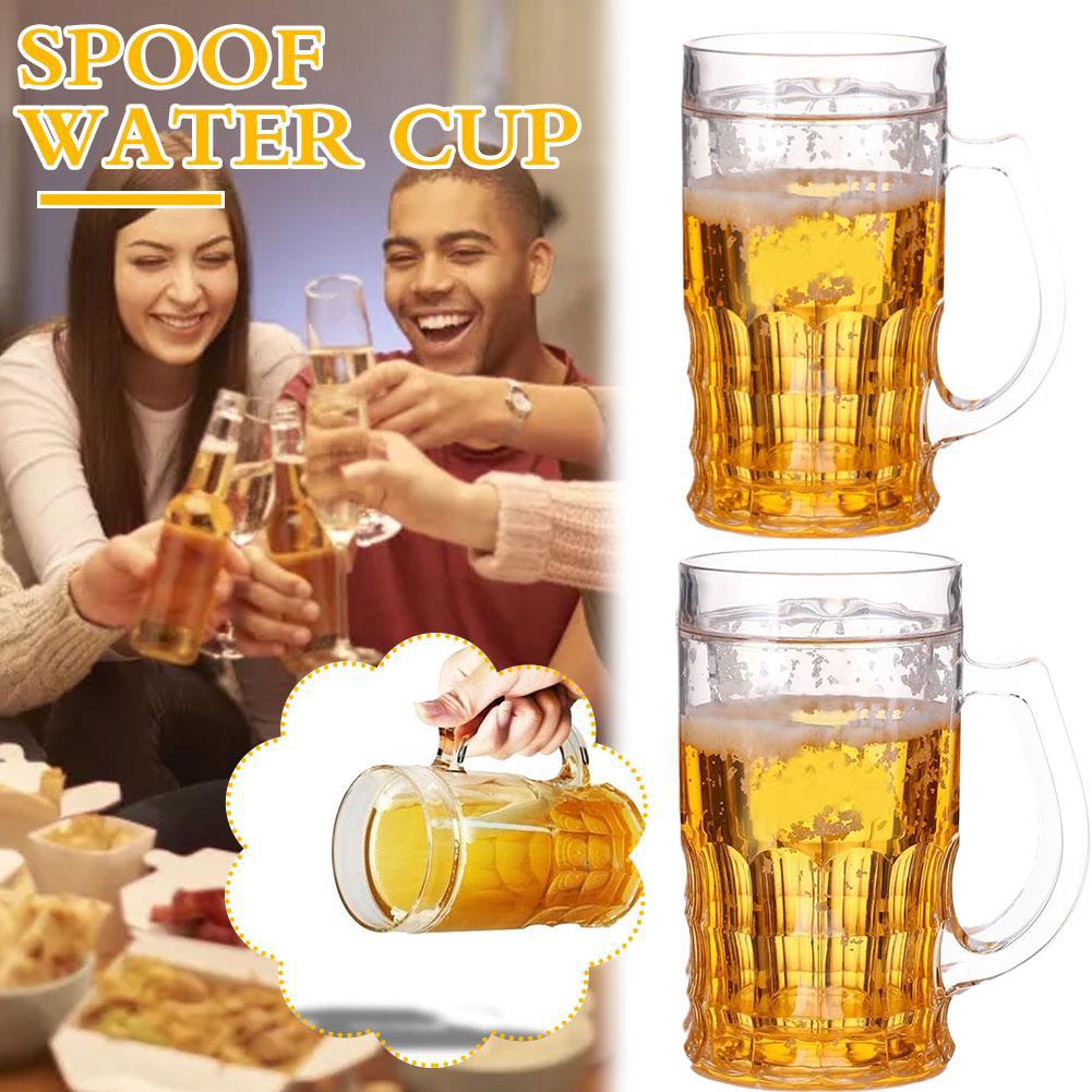 Double Wall Mug - Fake Ice Beer Mug mit doppelwandigem,