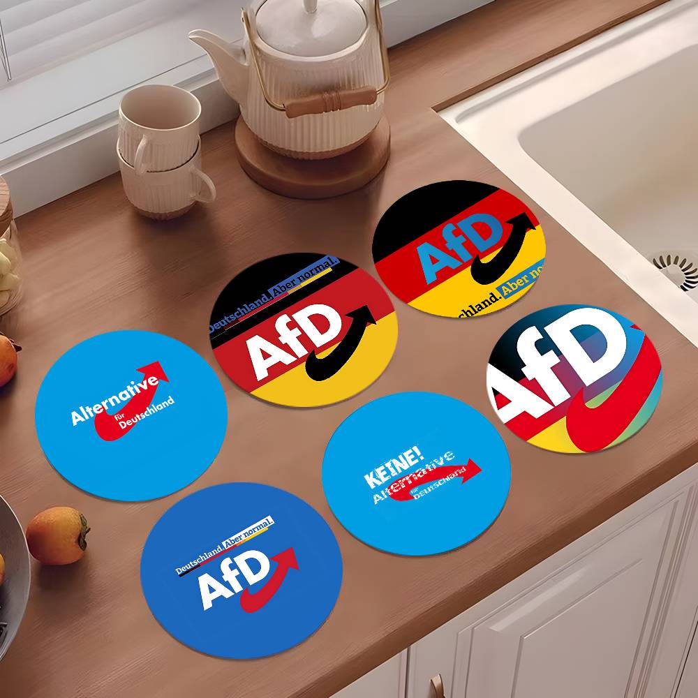 Alternative To Coffee And Tea - A-Alternative Afd Untersetzer, 10 cm, rund,