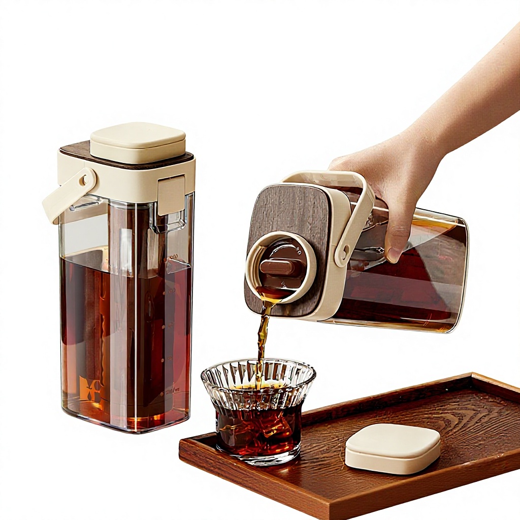 Coffee Tea Brew - Großer Kaffee-Kaltbrüh-Topf für Kaltbrüh-Kaffee und Früchtetee,
