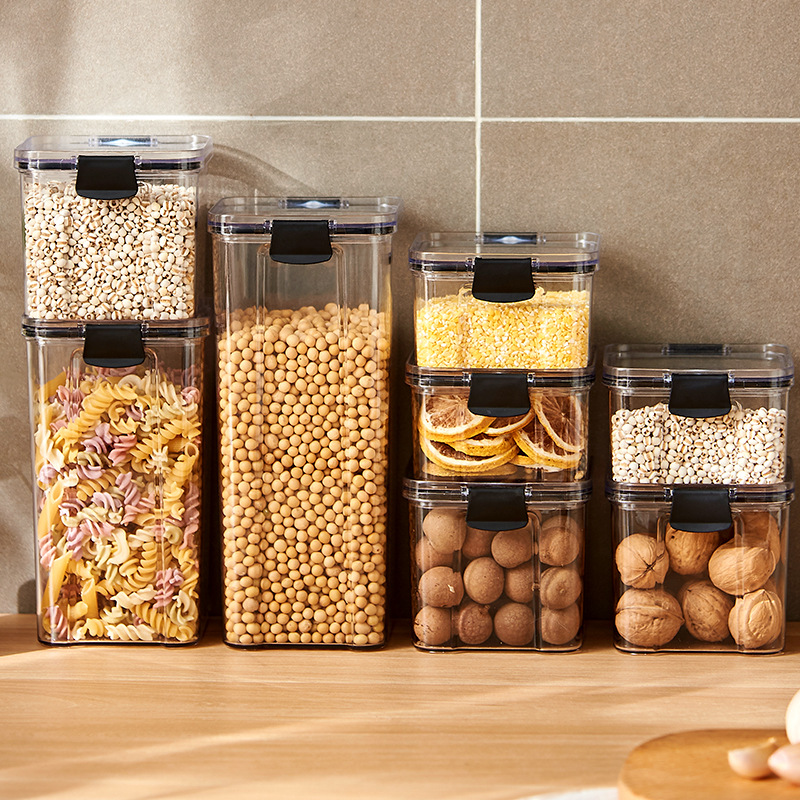 Coffee Tea Sugar Canister Set - Versiegelte Gläser Küche Getreide Lagerung Organizer