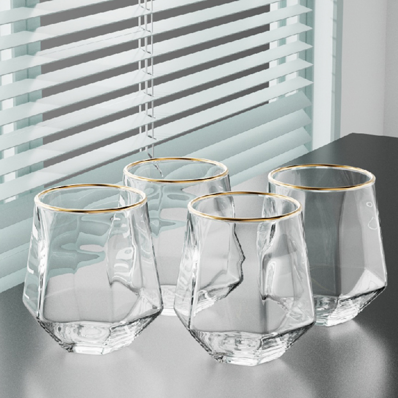 Juice Tea Coffee - 320 ml 4-teiliges Set Sechseckige Tasse