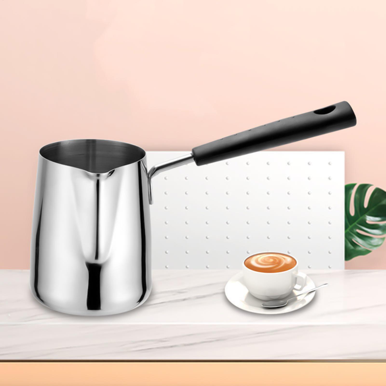 Coffee Tea Brew - 600ml Türkische Kaffeekanne mit Ausgießer, Herdplattentauglicher