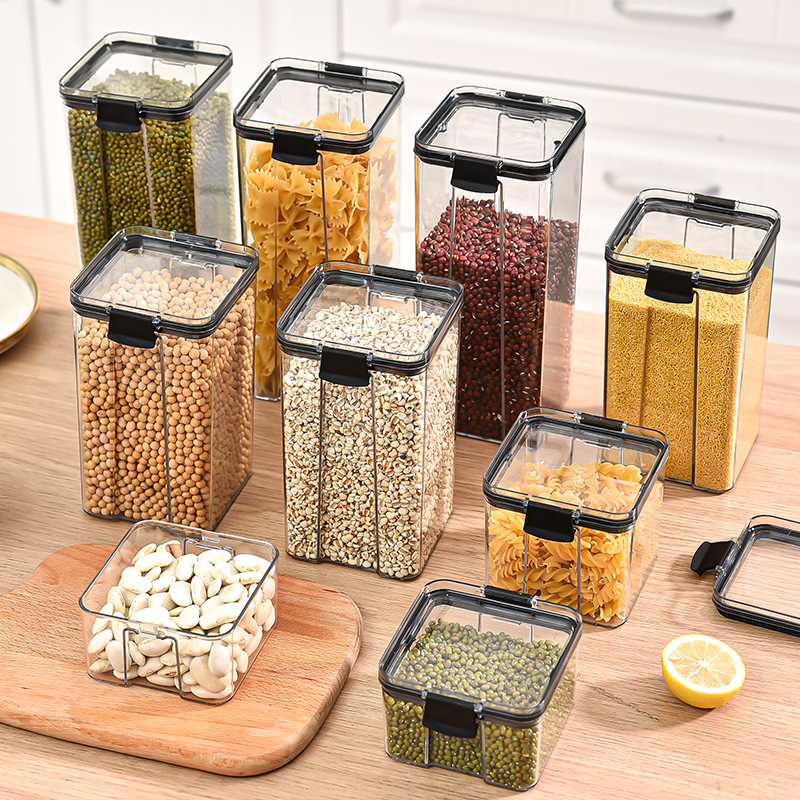 Coffee Tea Sugar Canister Set - 1-4PCS Versiegelte Gläser Küche Organizer Getreide