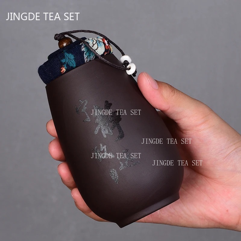 Coffee Tea Jar Set - Chinesische Lila Sand Kleine Tee Jar