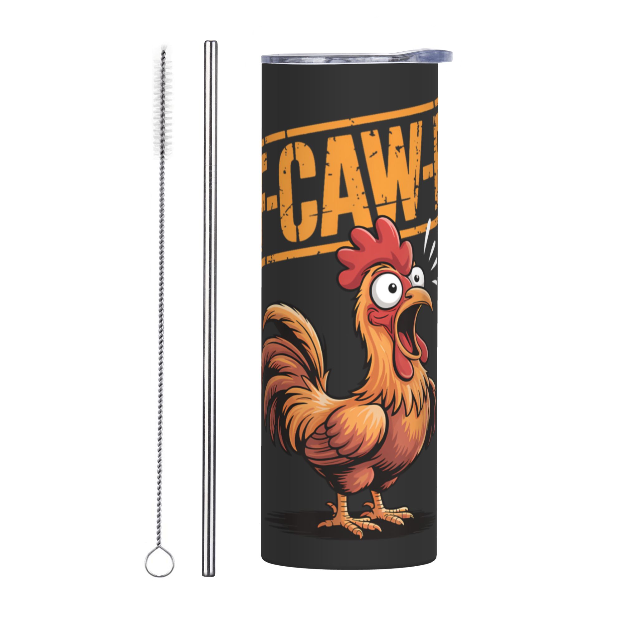 Double Wall Mug - Lustiger F-Caw-F Huhn FCAWF Thermobecher Vakuumisolierter
