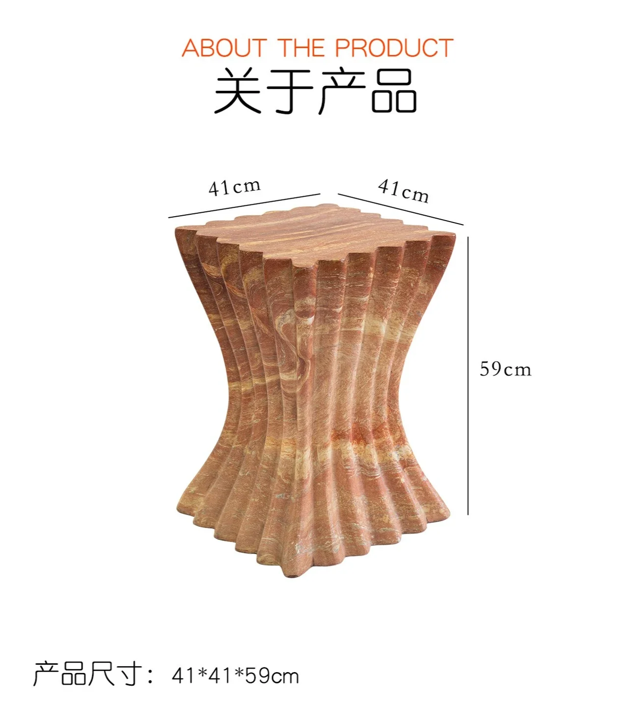 Coffee & Tea - Pastry Góc Xanh - B11-7.2 Stilimitation eines roten Travertinkantens im
