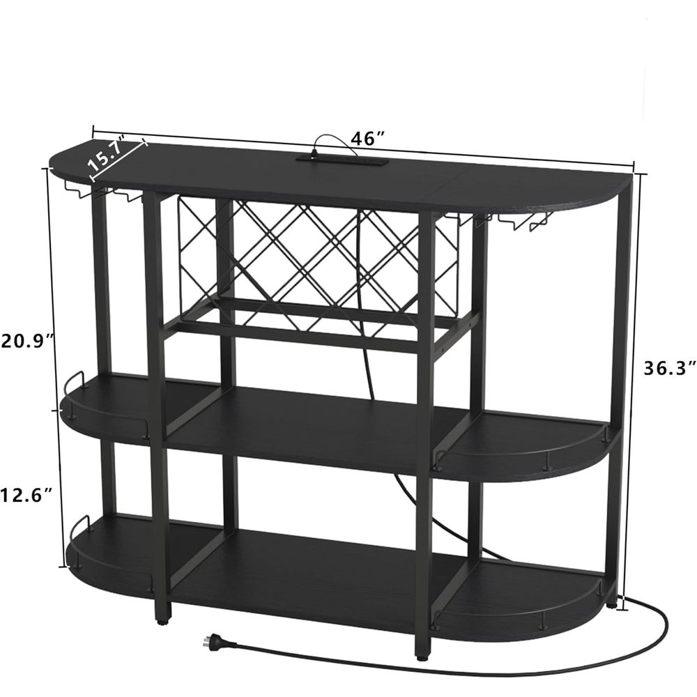 Schwarzer 3-stufiger Couchtisc – Coffee&Tea House Menu Bewertung und Preis