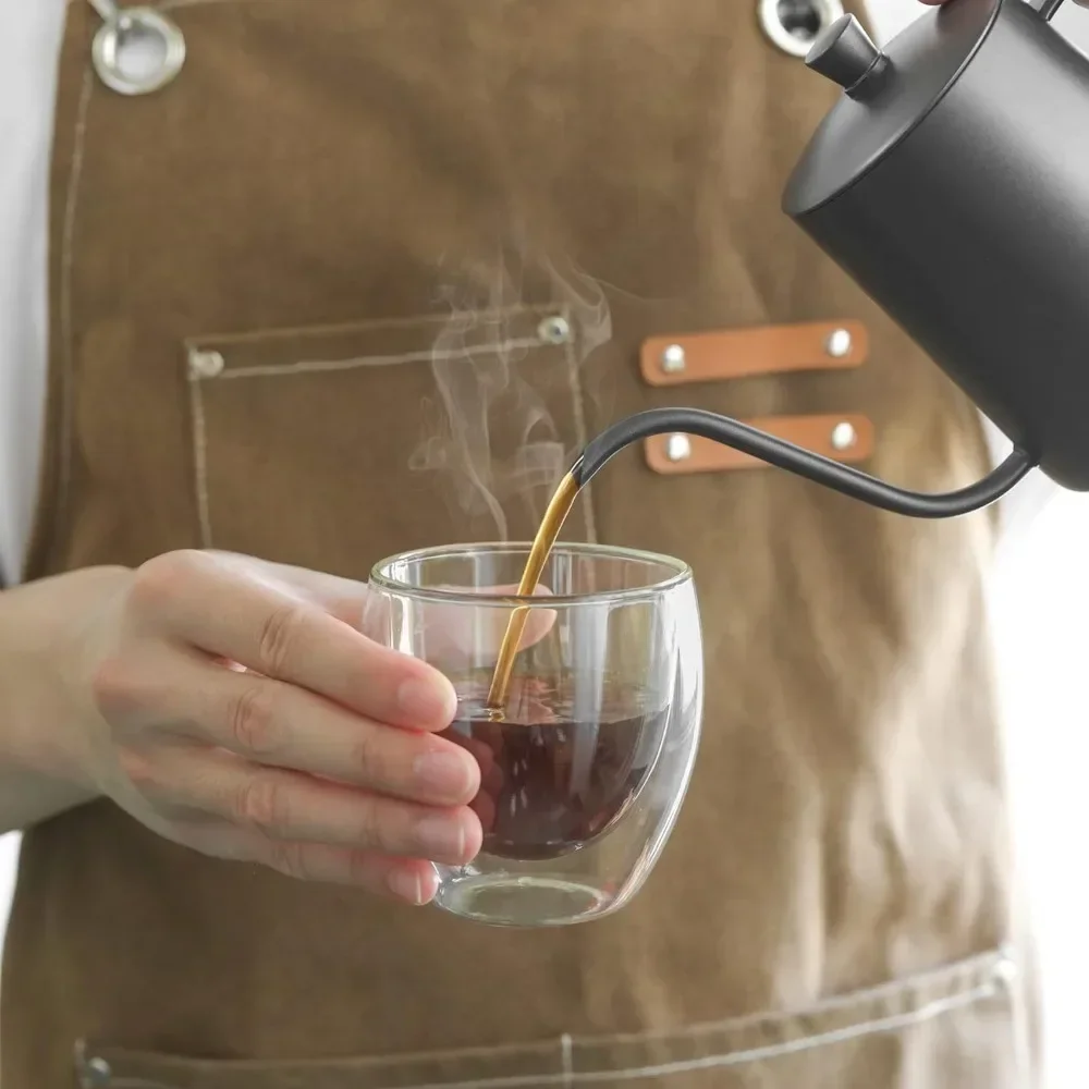 6 Stück klare doppelwandige Ka – Juice Tea Coffee Bewertung und Preis