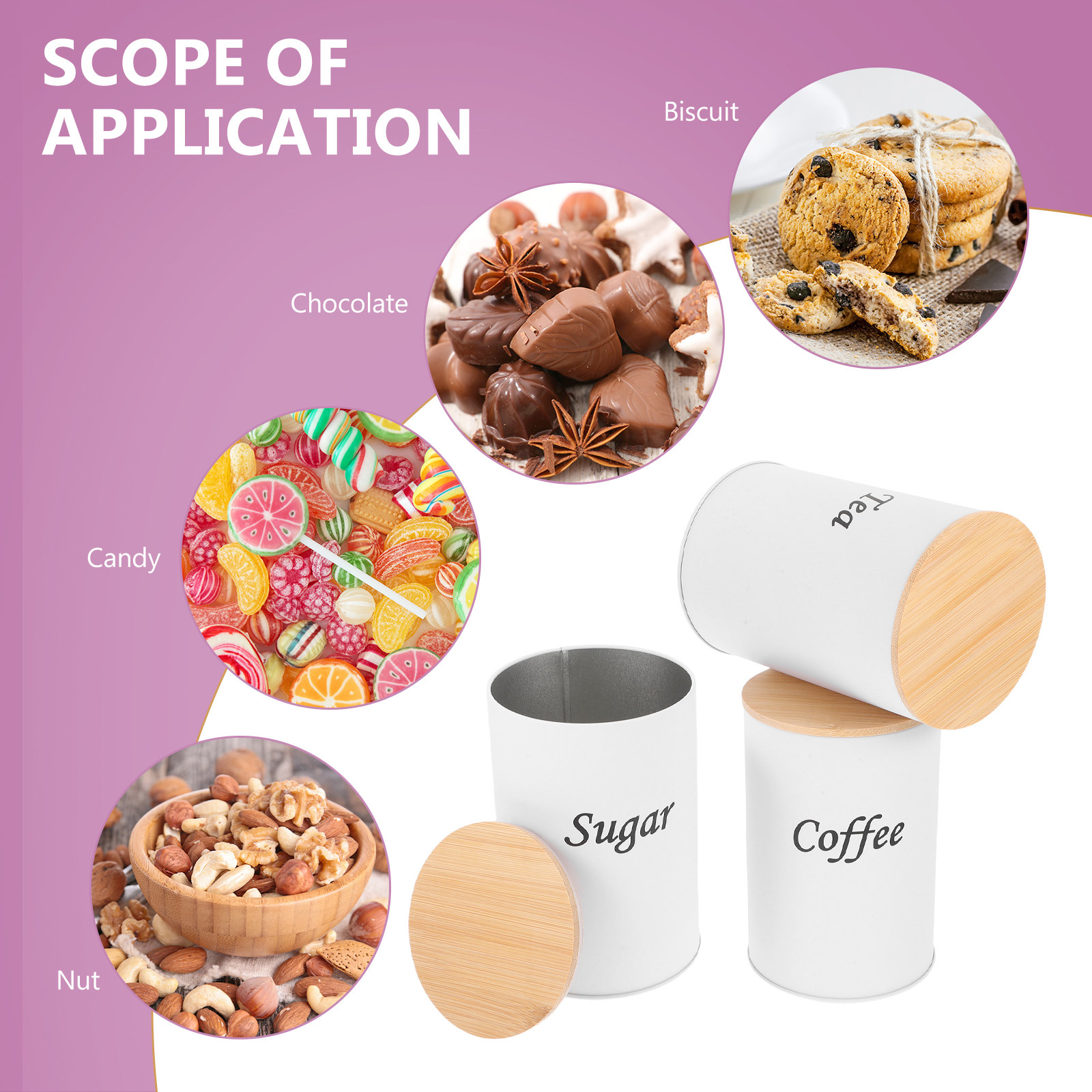 3-teiliges Luftdichtes Rundes  – Coffee Tea Bean Bewertung und Preis