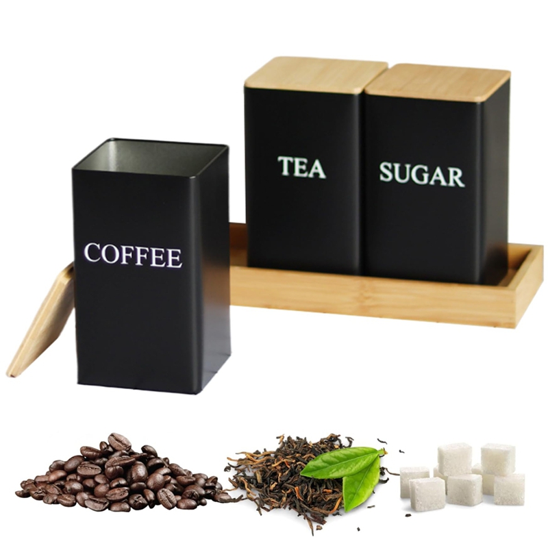 3-teiliges Set Tee-, Kaffee- u – Coffee Tea Jar Set Bewertung und Preis