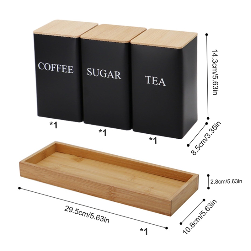 3-teiliges Set Tee-, Kaffee- u – Coffee Tea Jar Set Bewertung und Preis