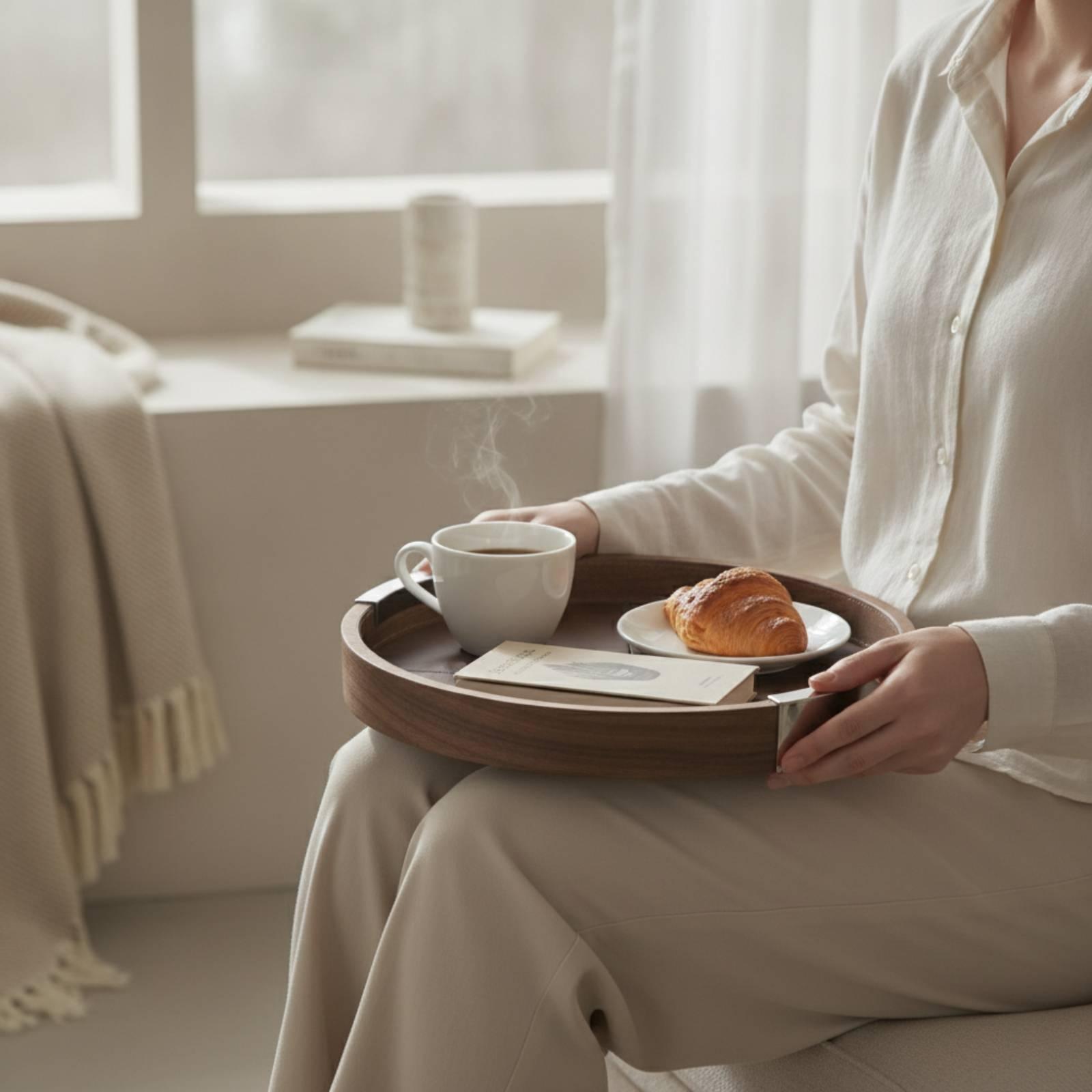 Walnussholz-Tablett Minimalist – Tea Coffee Set Up Bewertung und Preis