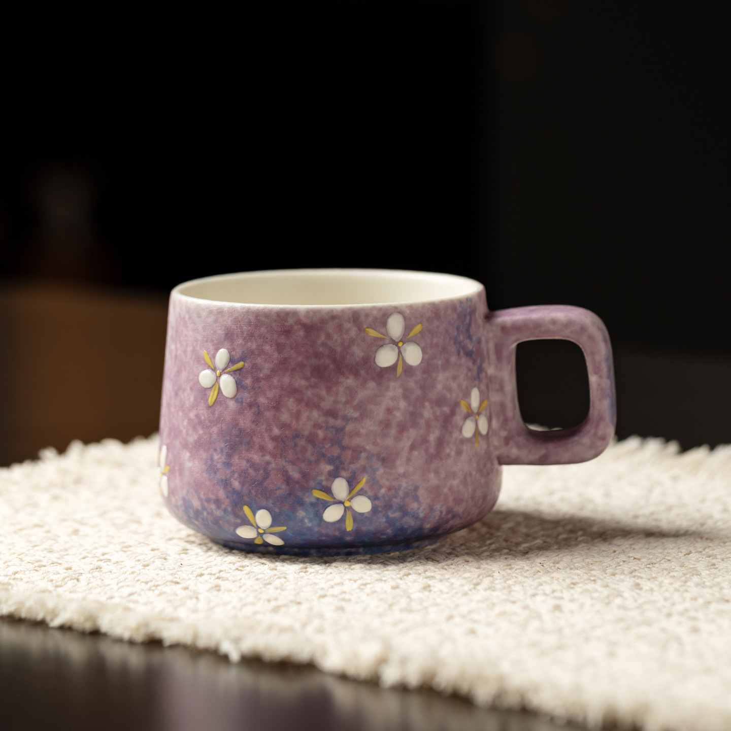 Handbemalte Keramiktasse mit F – Coffee Tea Brew Bewertung und Preis