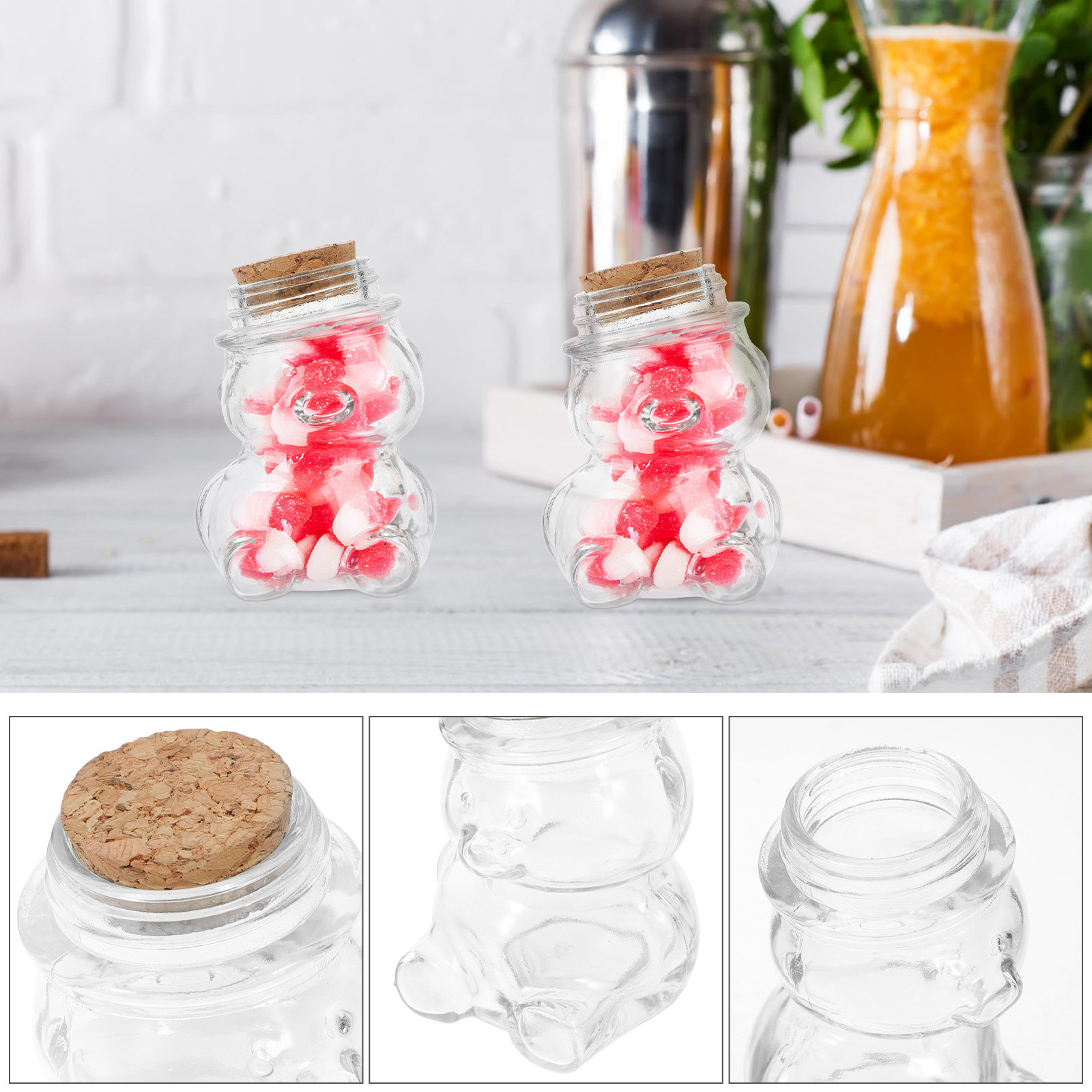 4-teiliges Glas-Bonbonglas-Set – Coffee Tea Jar Set Bewertung und Preis