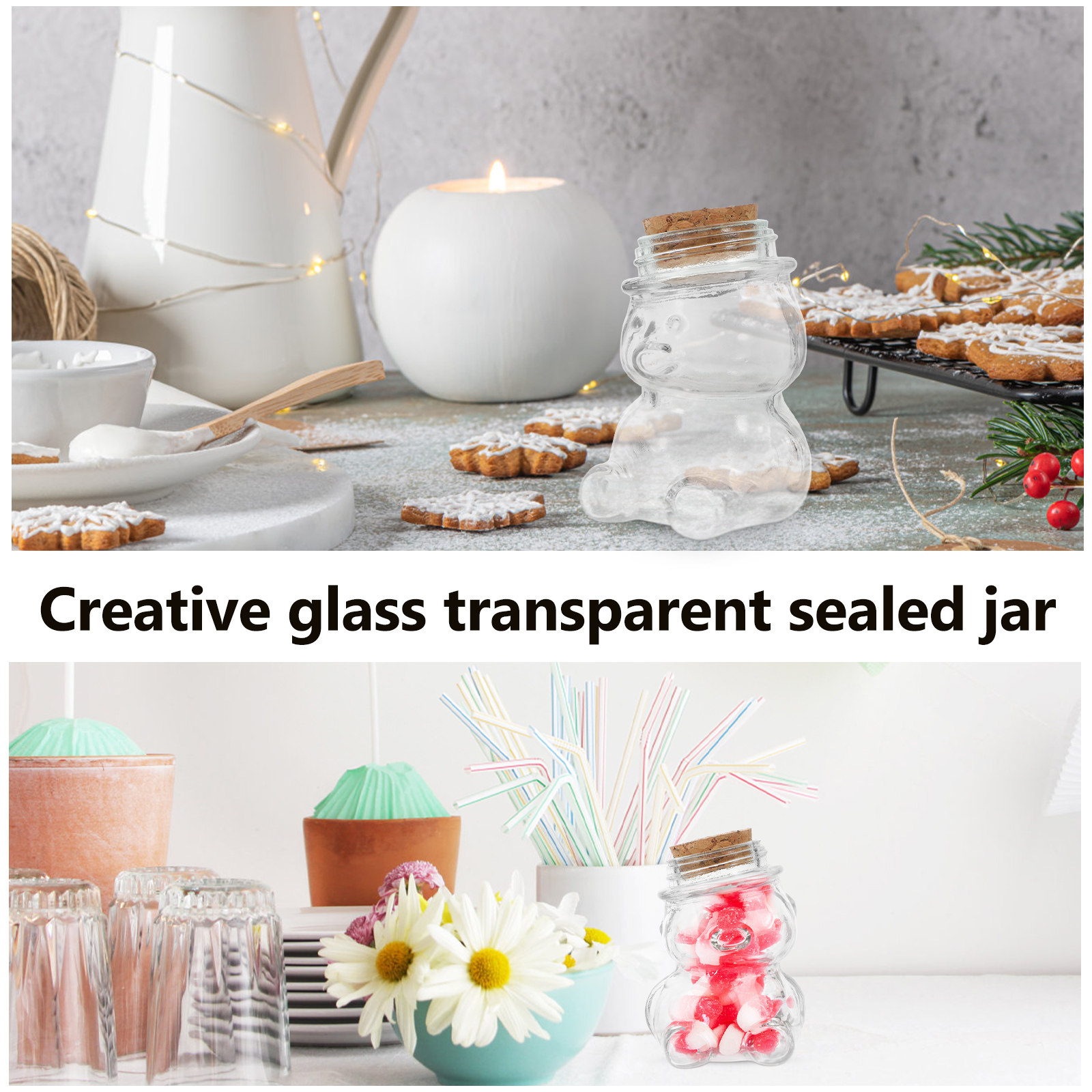4-teiliges Glas-Bonbonglas-Set – Coffee Tea Jar Set Bewertung und Preis