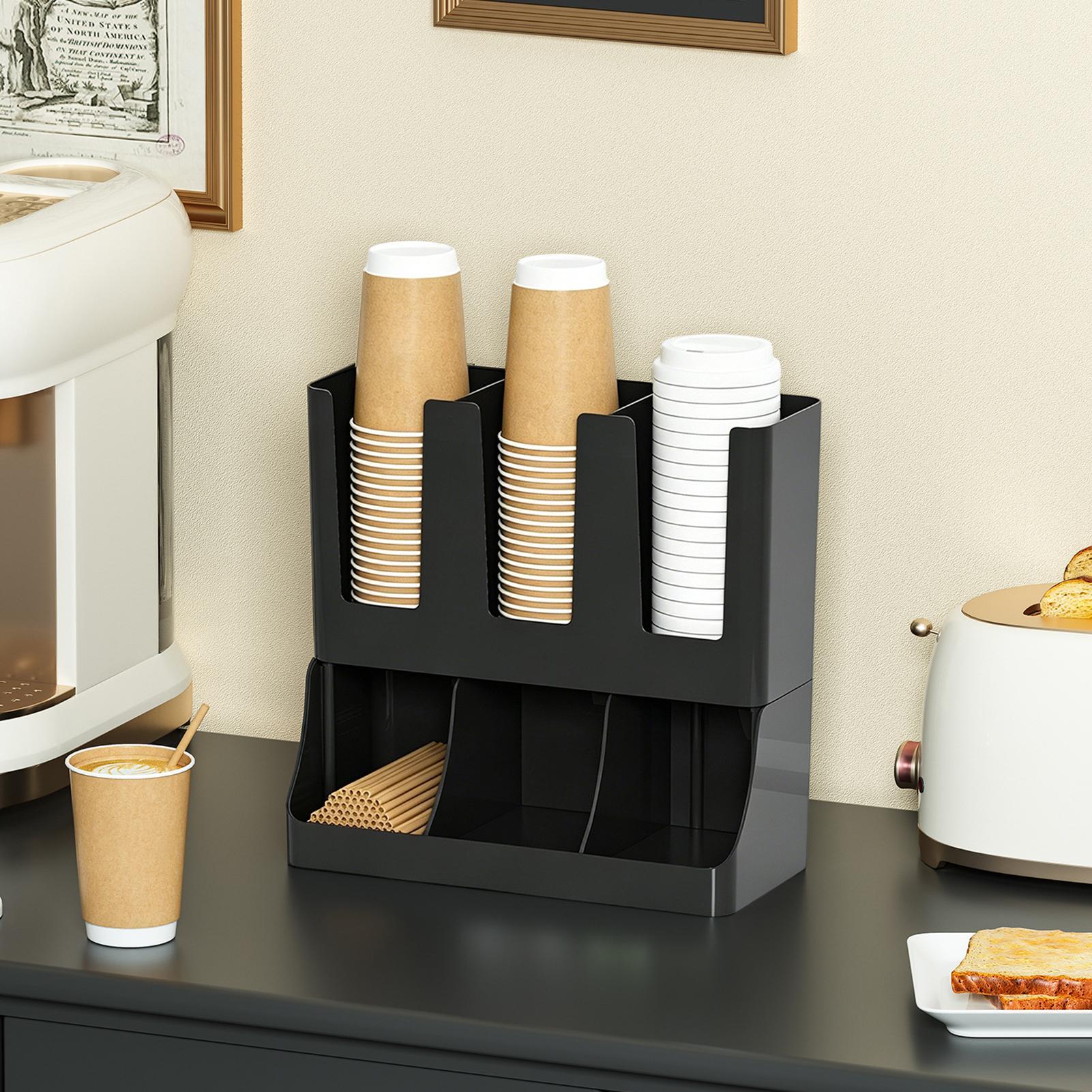 Kaffeebar-Organizer mit 6 Fäch – Tea Coffee Set Up Bewertung und Preis