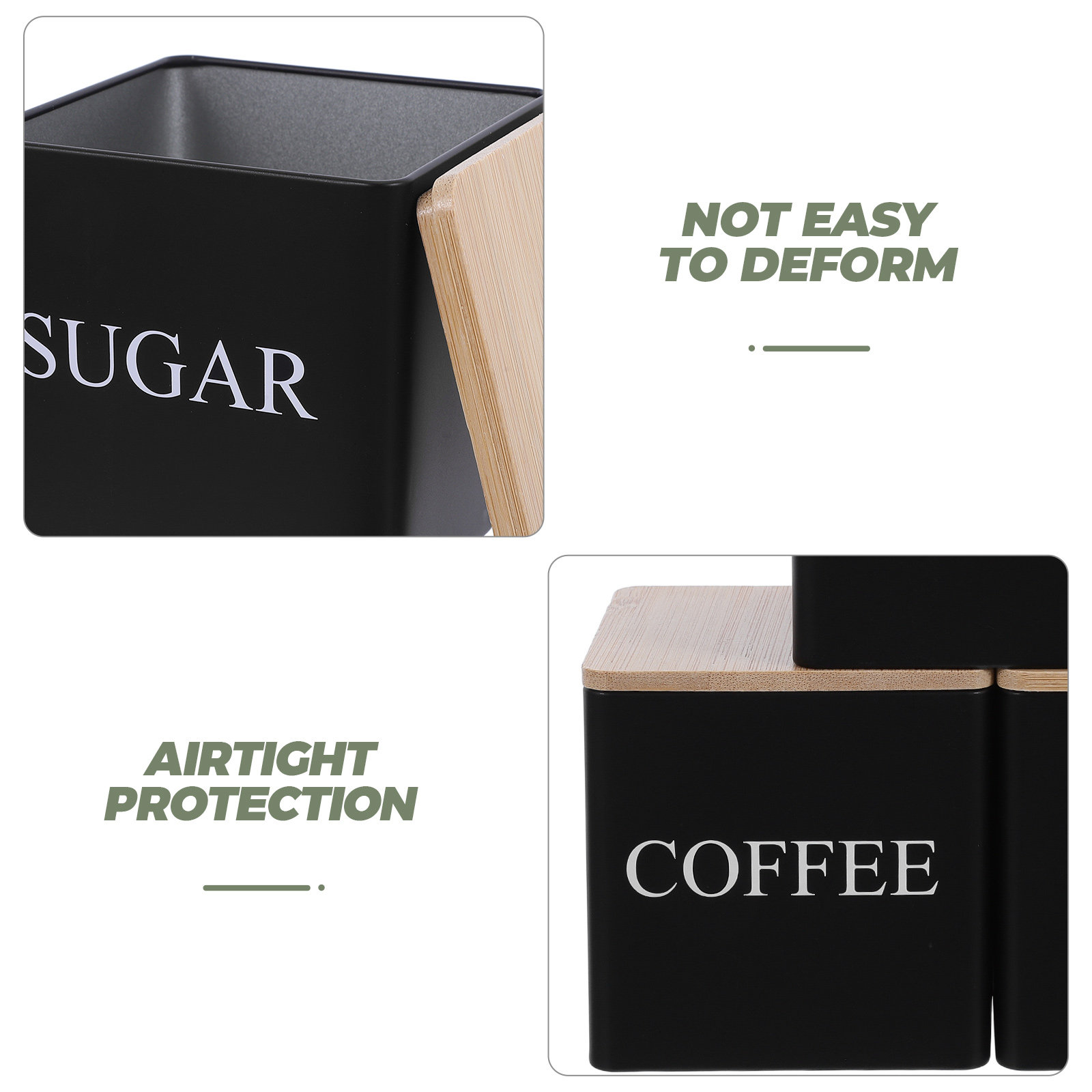 3-teiliges Metall-Tee-Kaffee-Z – Coffee Tea Sugar Canister Set Bewertung und Preis