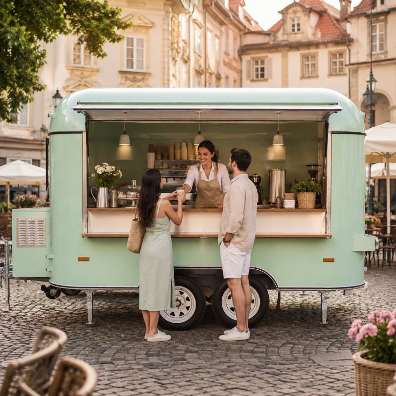 Gewerblicher Imbisswagen: Maßg – Juice Tea Coffee Bewertung und Preis